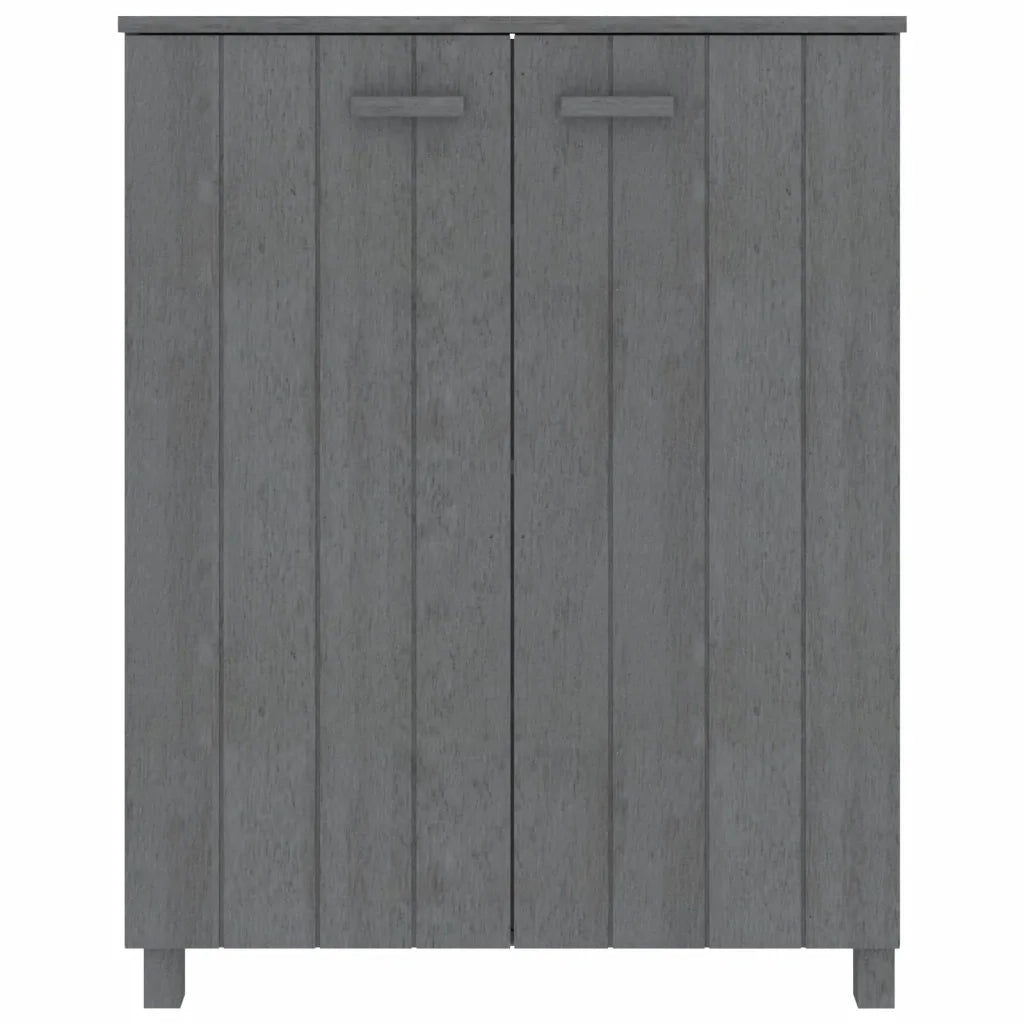 Scarpiera-Scaffale per scarpe HAMAR Grigio Scuro 85x40x108 cm in Legno di Pino