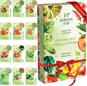 Set di semina per fagioli - 12 semi di lattuga per 5100 piante - semi di fagioli, zucchine, carote, cipolle, lattuga e pomodori heirloom