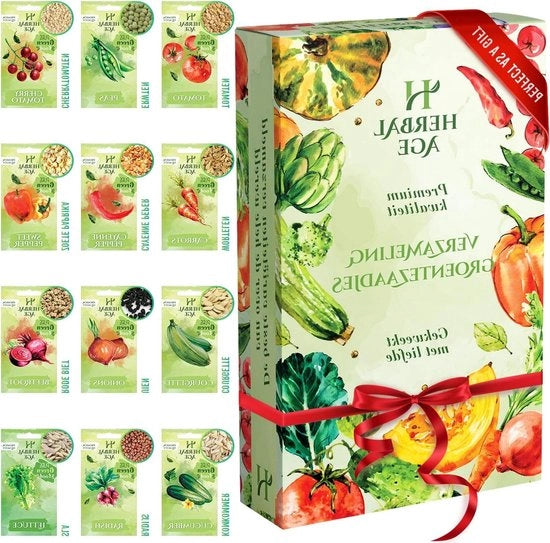 Set di semina per fagioli - 12 semi di lattuga per 5100 piante - semi di fagioli, zucchine, carote, cipolle, lattuga e pomodori heirloom