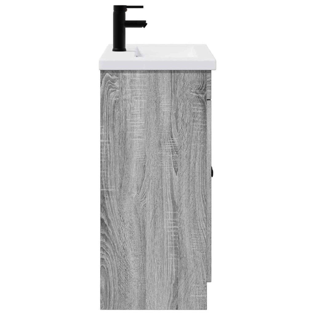 Set di mobili per il bagno Sonoma grigio 56 x 37,5 x 81 cm 3404130