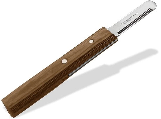 Scalpelio 2 in 1 per cani gatti per mani destre per pelo lungo e corto per pelo superficiale e sottopelo con lama in acciaio inox di alta qualità