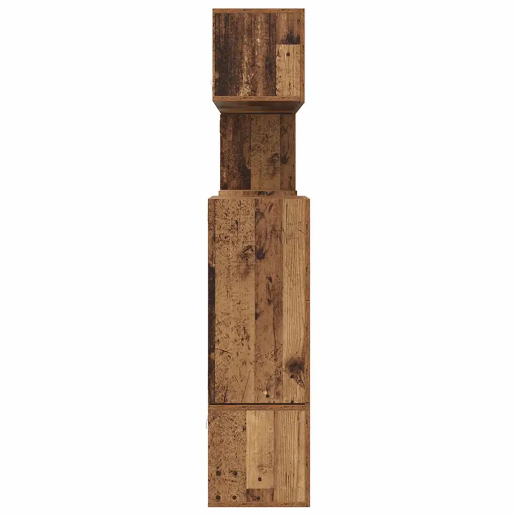 vidaXL Set mobile TV 10 pcs Legno vecchio 60 x 30 x 30 cm