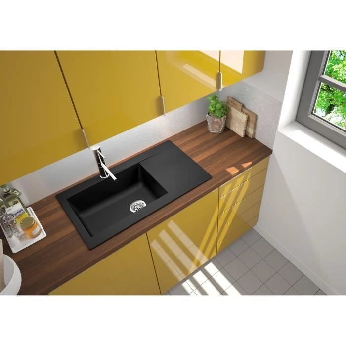 Sink Einna 1 grande vassoio nero