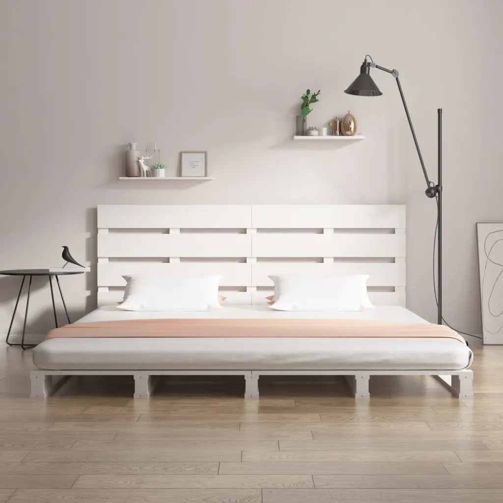 vidaXL Giroletto senza Materasso Bianco 180x200 cm Legno Massello Pino