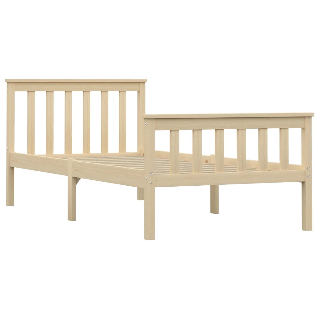 Giroletto senza Materasso Naturale 100x200 cm in Legno di Pino 283221