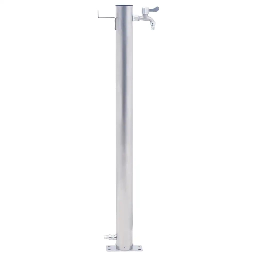 Colonna d'Acqua da Giardino 60 cm Acciaio Inox Rotonda CFW6498620
