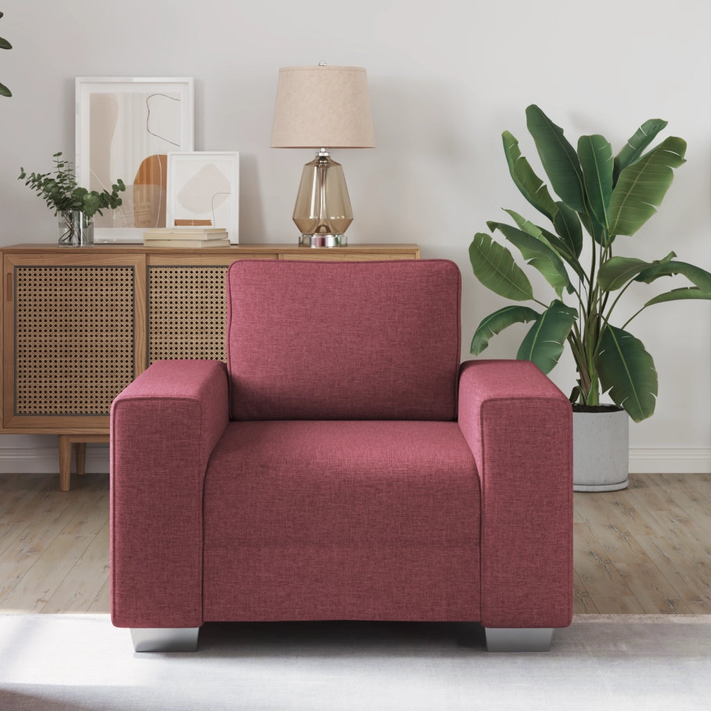 Poltrona  Rosso Vino 59 cm in Tessuto