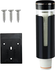 Dispensatore di bicchieri con pulsante a un tocco - Ospite per bicchieri in plastica anti-impollinante per bicchieri in carta e plastica - Raccoglitore di bicchieri per ufficio e ristorante