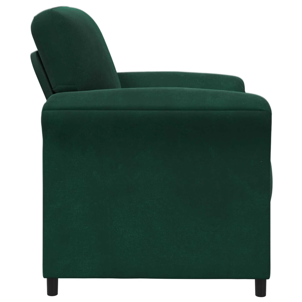 Divano 1 posto Verde Scuro 88 x 83 x 95 cm Velluto