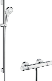 Doucheset di alta qualità con termostato Ecostat Comfort e 3 getti - 90 cm