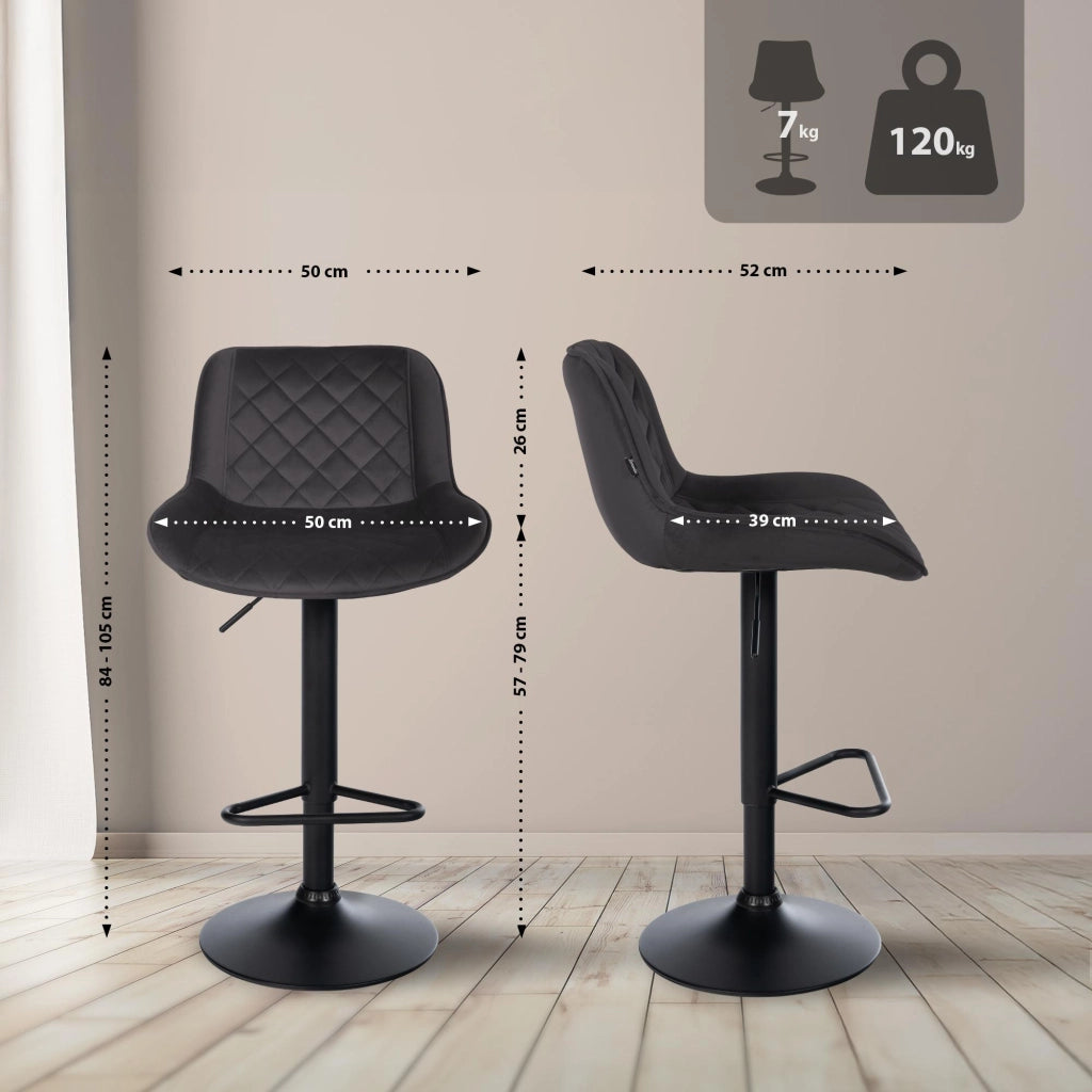 2er Set Bar Hocker Box incluso 2