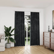 Tende Oscuranti con Ganci 2 pz Antracite in Velluto 140x225 cm 134501