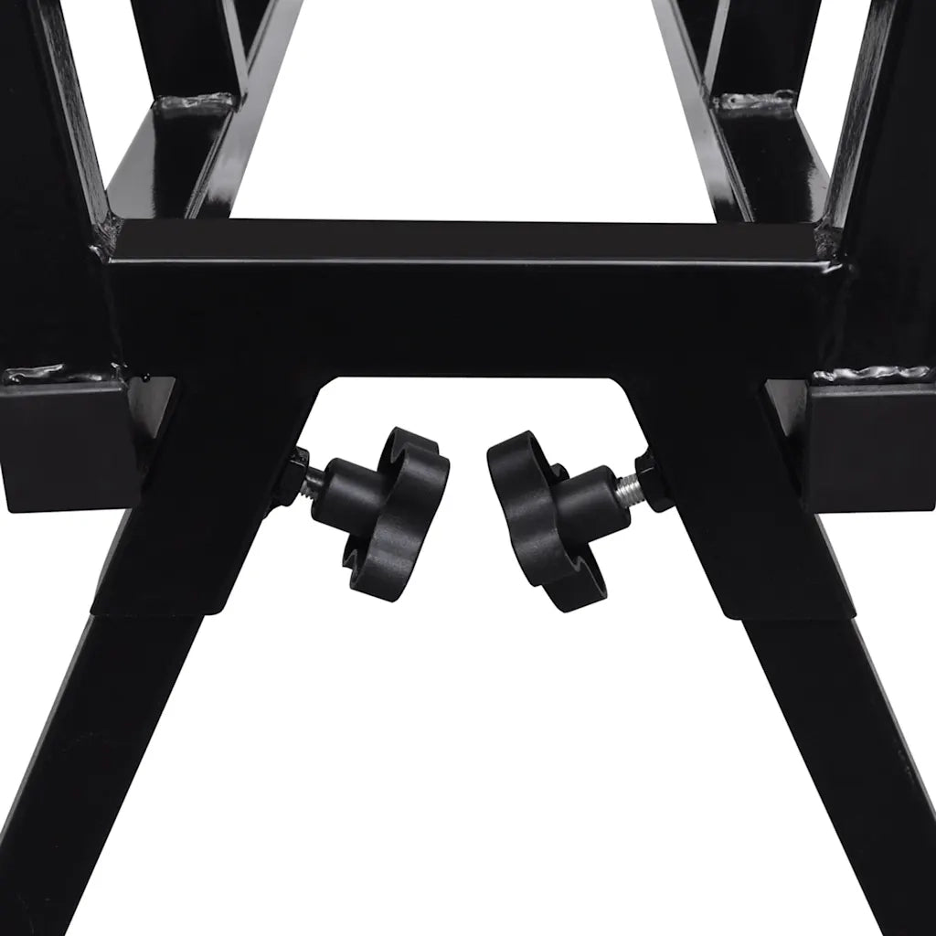 Cavalletto Verniciato a Polvere Nero per Segare Legno cod mxl 58078