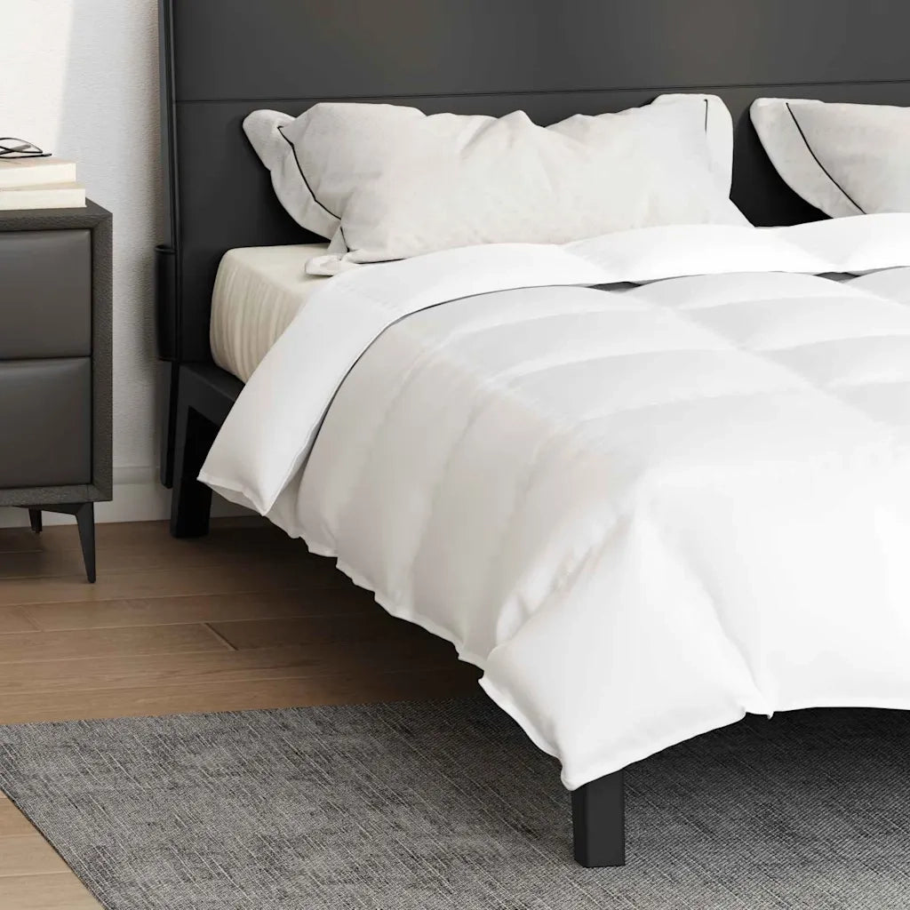 vidaXL Quilt e Piumini Bianco 240 x 260 cm Piume