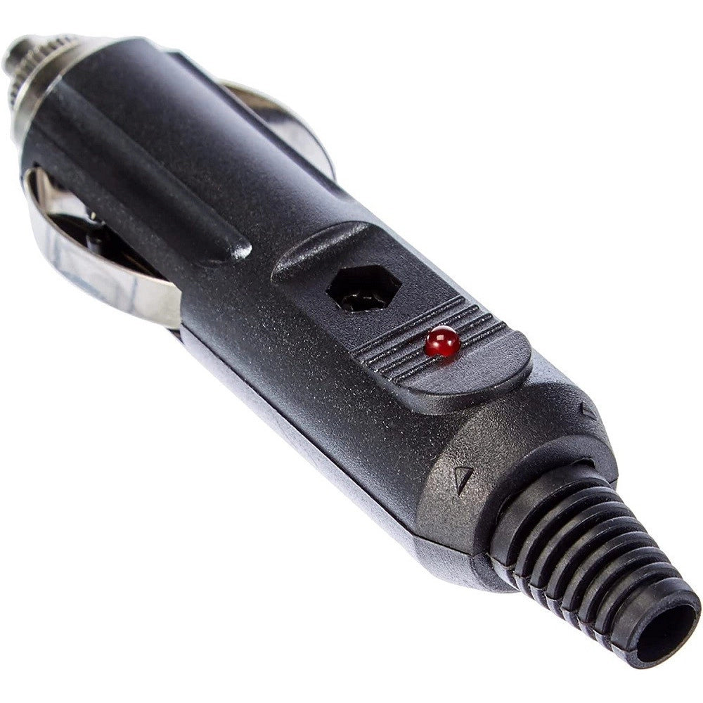 Trade Shop - Connettore Maschio Per Presa Accendisigari Accendino Fusibile 1 Led Per Auto -
