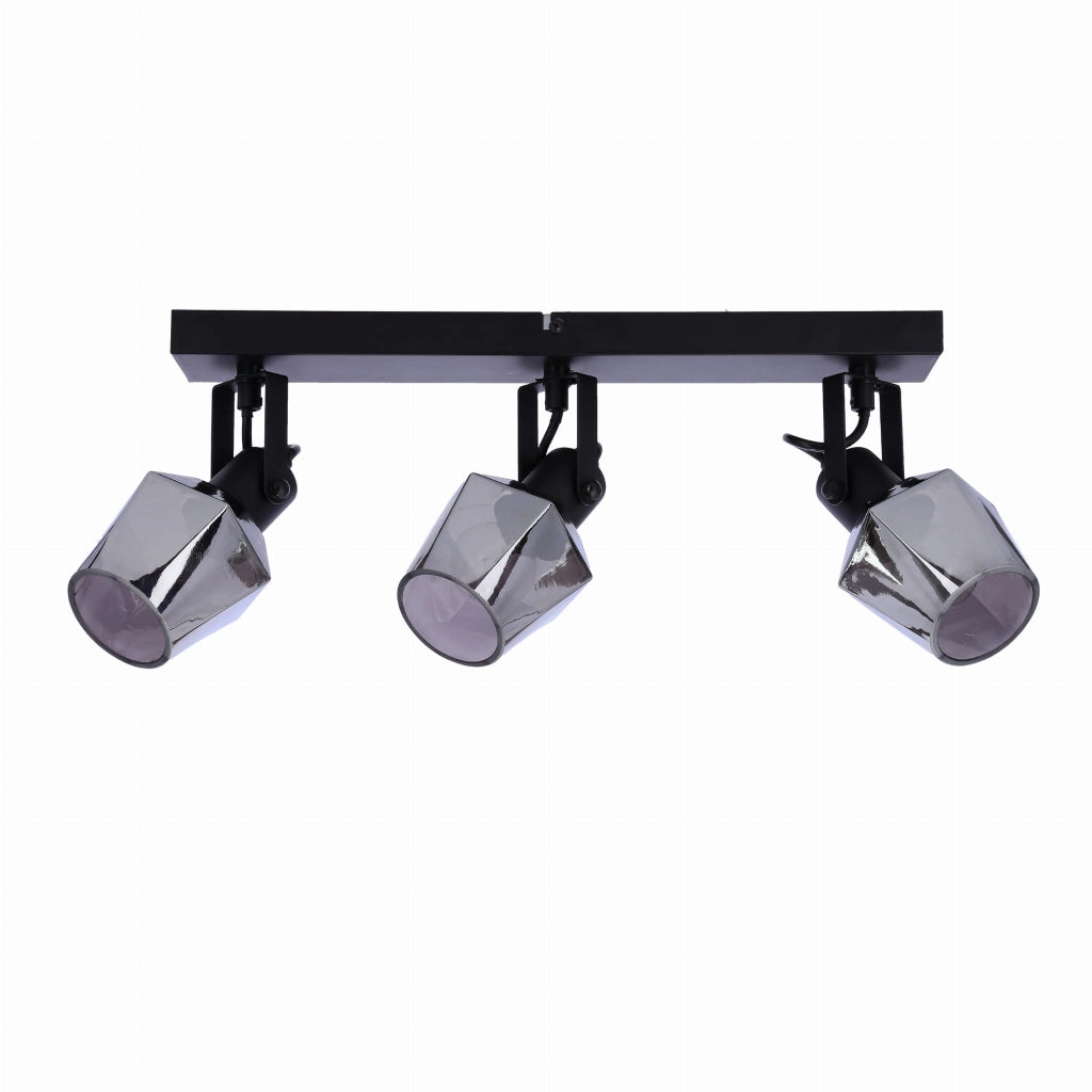 Candellux Randi plafoniera nera metallo 3xE14 15W dimmerabile