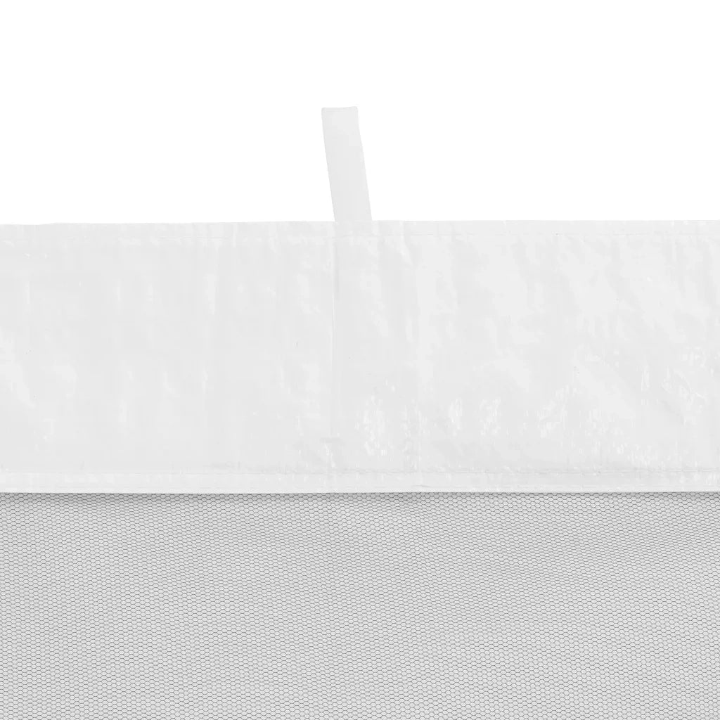 Pareti per Tendostruttura 2 pz Bianco e Nero in Rete 45121