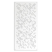 PIXEL - Pannello in PVC traforato - Parasole Colore: bianco, Misura: 50x150 cm