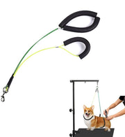 Tavolo di cura per animali domestici - Regolabile - Collo in schiuma di cotone - Corda in acciaio inossidabile - Hanger a molla portatile - Sicuro e sostenibile - Tavolo per la cura del pelo