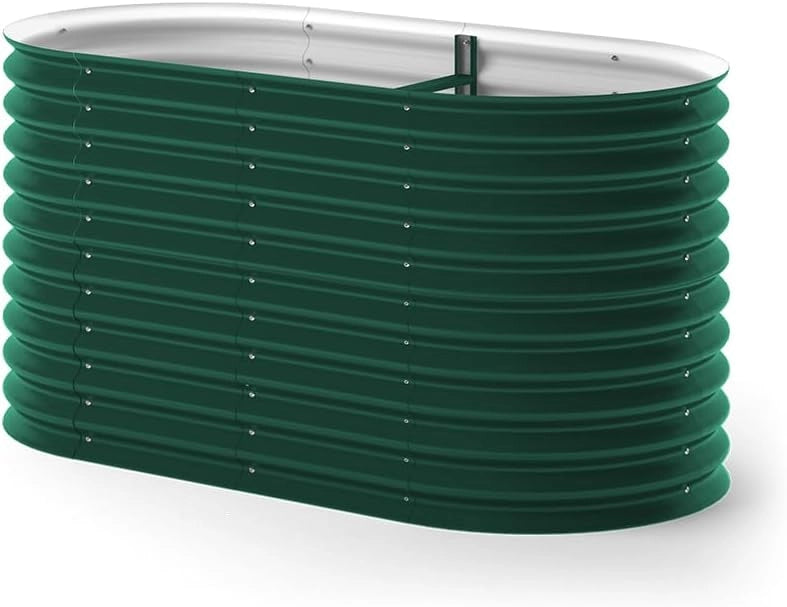 Letto per orto rialzato, Verde, 160 x 80 cm, per la coltivazione e crescita di ortaggi e erbe aromatiche