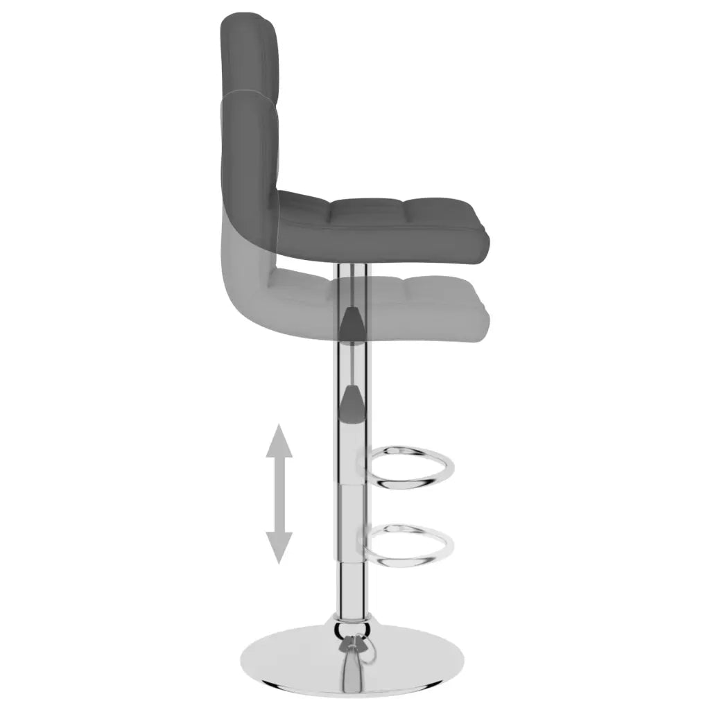 Sgabelli da Bar 2 pz in Tessuto Grigio Scuro cod mxl 69565