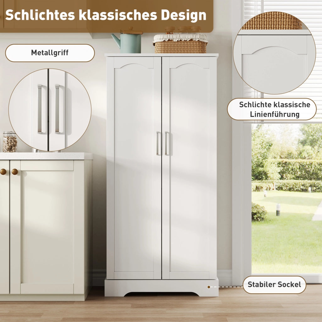 ARMADIO CUCINA 60 x 35 x 128 cm Bianco MDF con luce LED sensor