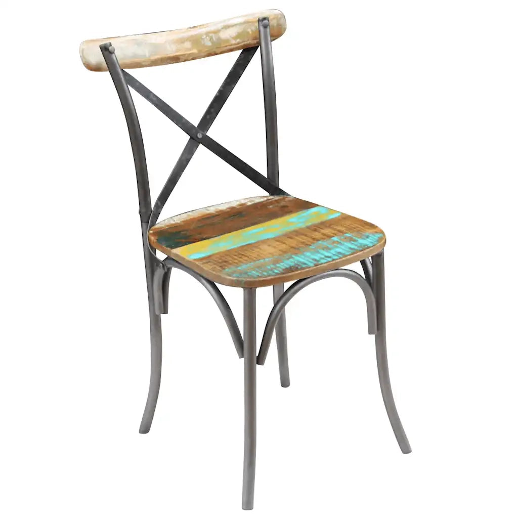 Sedie da Pranzo 4 pz in Legno Massello di Recupero cod mxl 31511