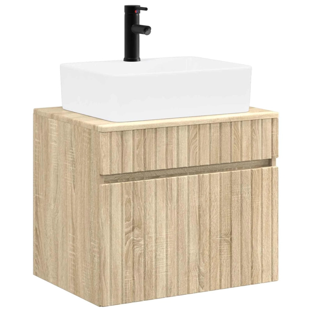Set di mobili per il bagno Rovere Sonoma Legno ingegnerizzato 3404292