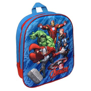 Trade Shop - Zainetto Avengers Stampa In Rilievo 3d Supereroi Bambini Scuola Asilo Elementari -