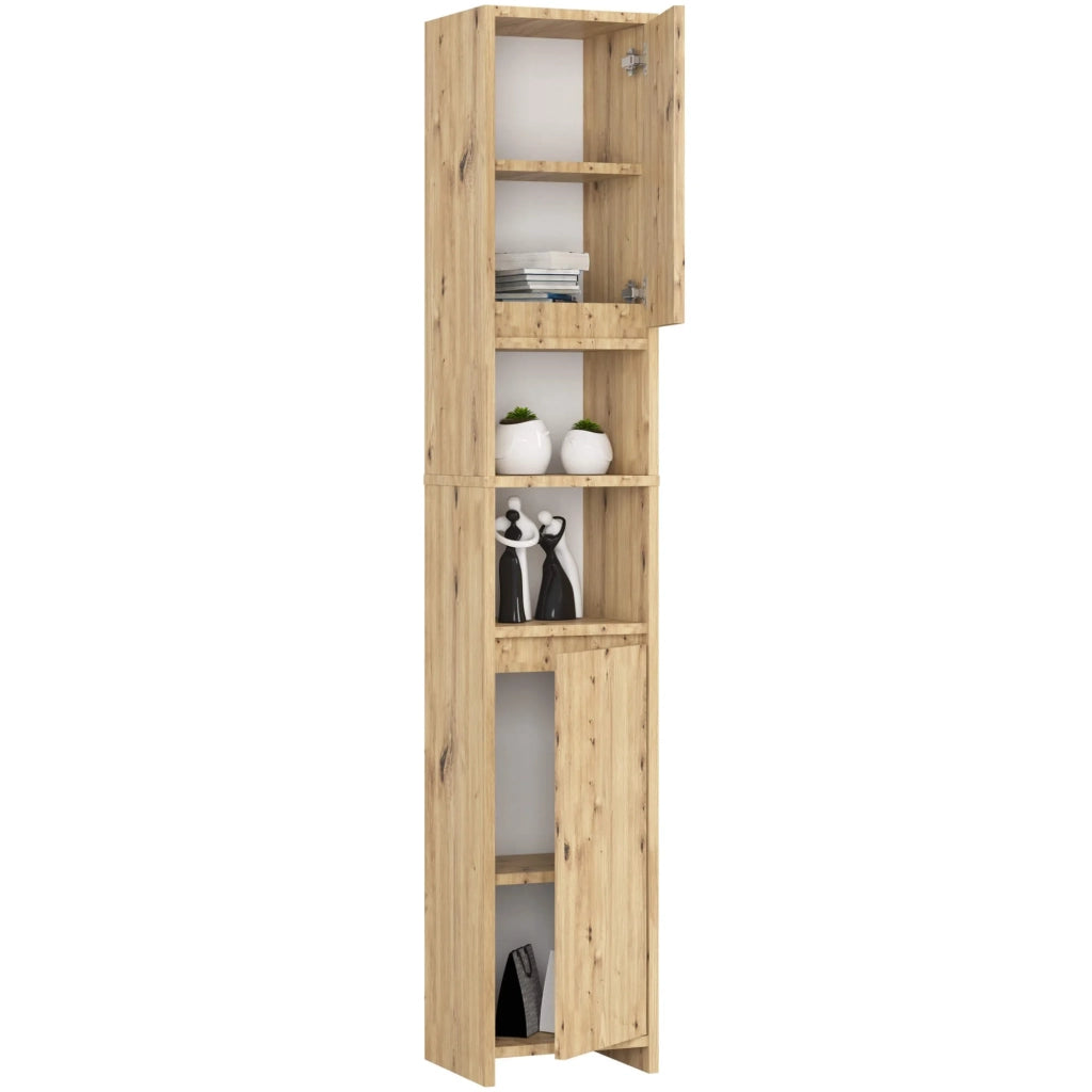 Colonna da bagno AKORD UNI Quercia Artisan 2 ante 32x28x180 cm