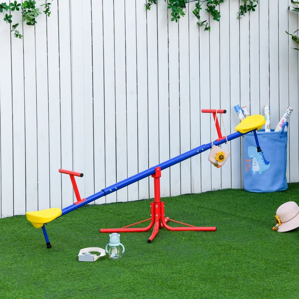 Altalena a bilico rotante 360¡ã bambini 3-8 anni ¨C Xylo ¨C 184x76x71 cm multicolore