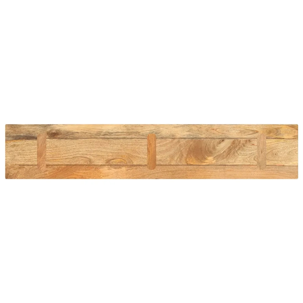 Piano per Tavolo 140x20x2,5c Rettangolare Legno Massello Mango 371429