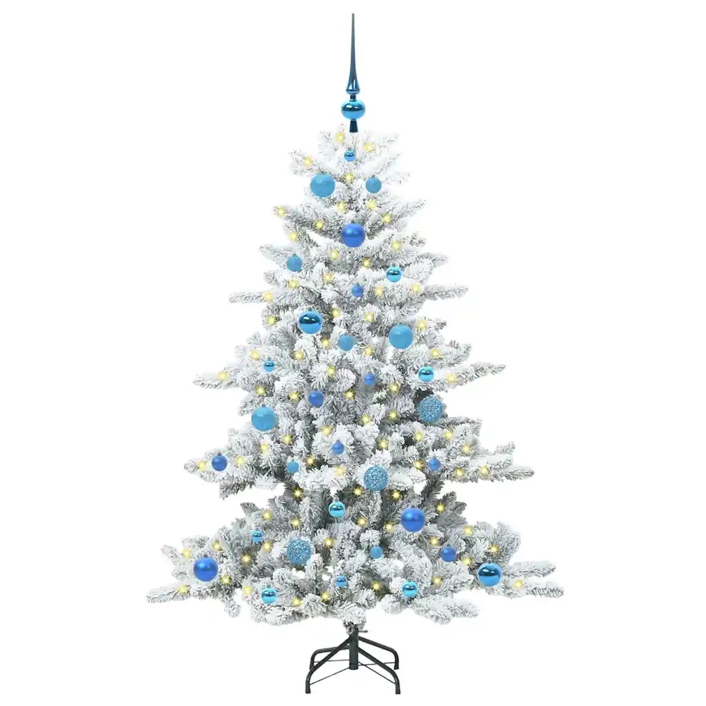 Albero di Natale Artificiale con Rami Pieghevoli Bianco 150 cm 3397712