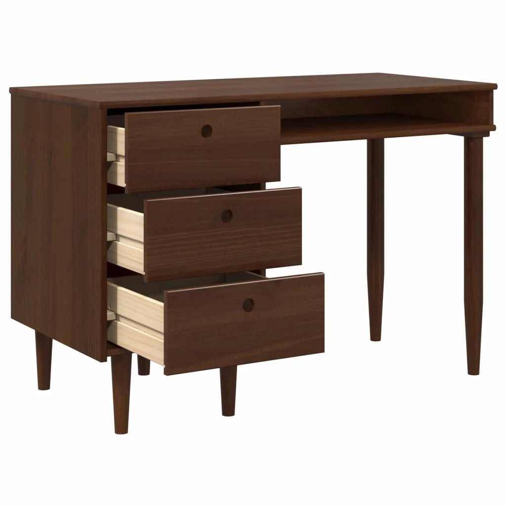 Scrivania BILBAO Caramello scuro 114 x 53 x 75 cm 42041338