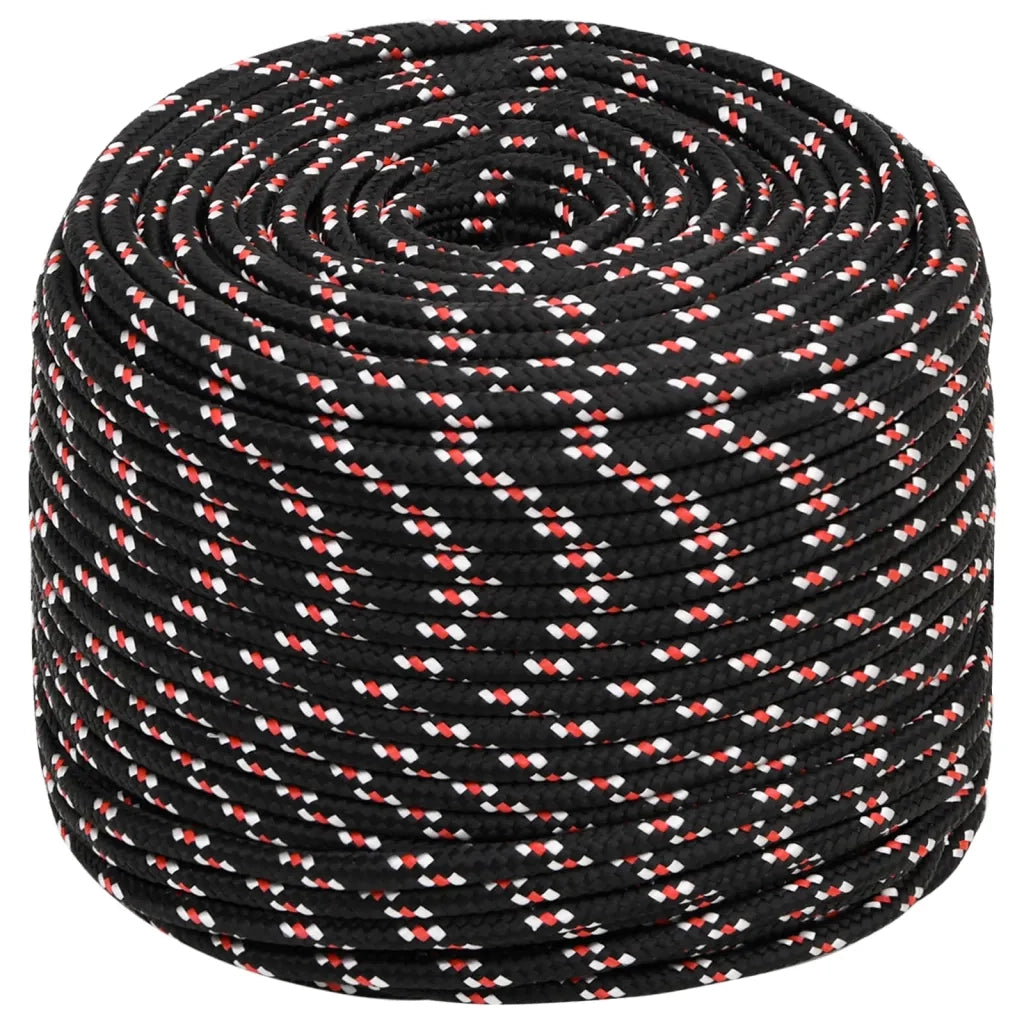 Corda da Lavoro Nera 6 mm 250 m in Polipropilene 152340