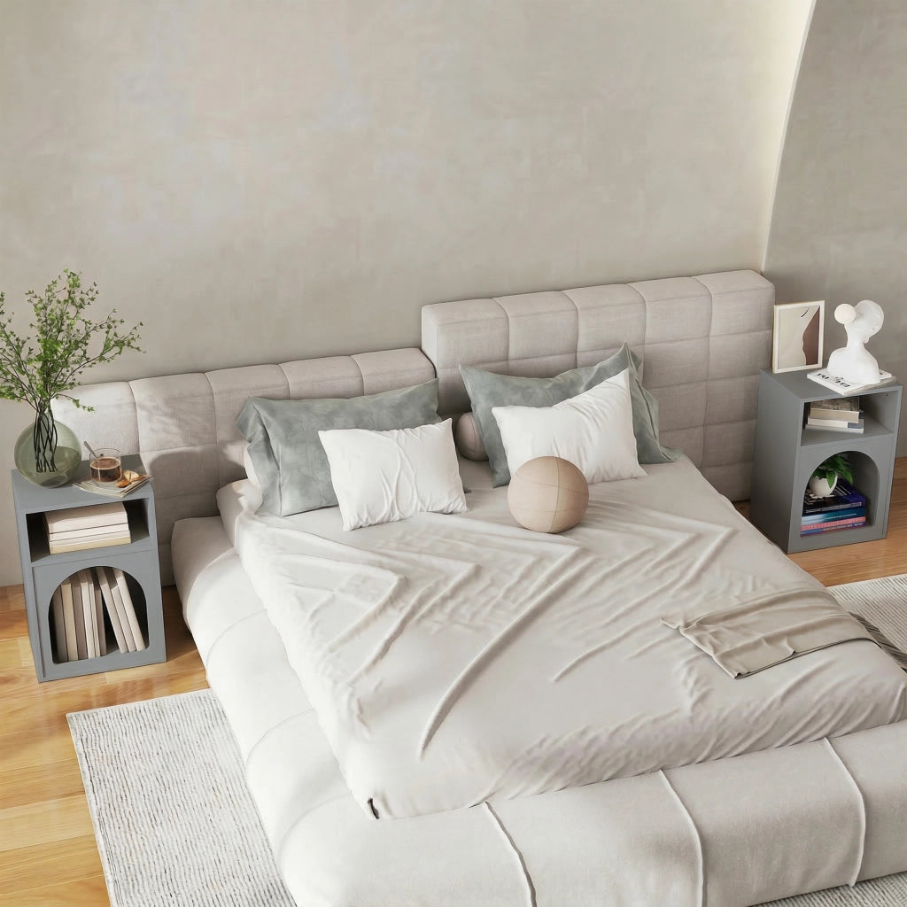 Comodino ¨C Minimal ¨C Grigio 40x30x60