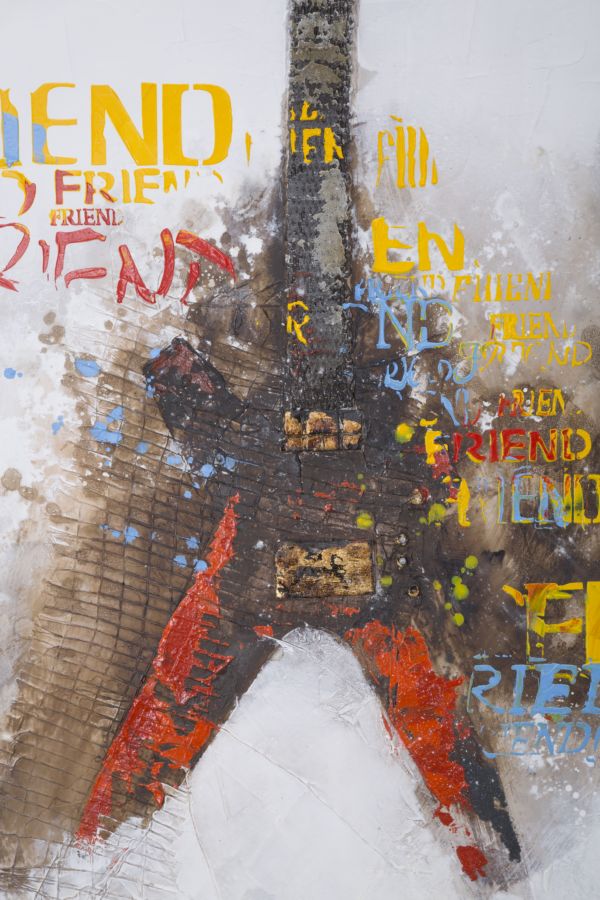 Dipinto su Tela Chitarre Arty 120x3,5x90 cm in Legno e Canvas