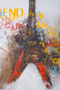 Dipinto su Tela Chitarre Arty 120x3,5x90 cm in Legno e Canvas