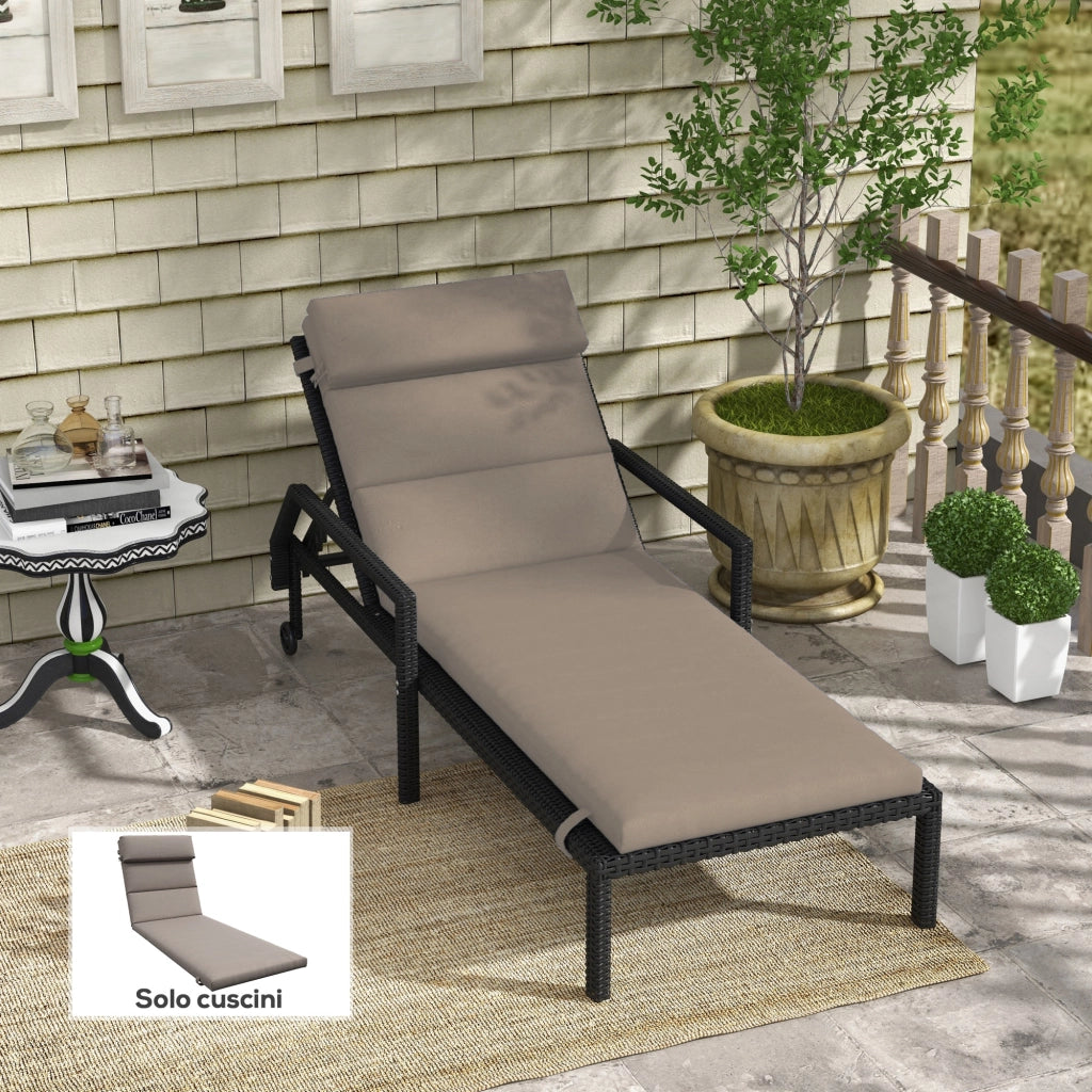 Cuscino per Lettino ¨C Zephmum ¨C Grigio Scuro in Tessuto