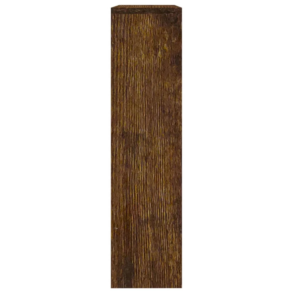 Scarpiera mobiletto portascarpe mobile ingresso/corridoio/soggiorno con specchio 2 livelli 63 x 17 x 67 cm marrone 02_0021893