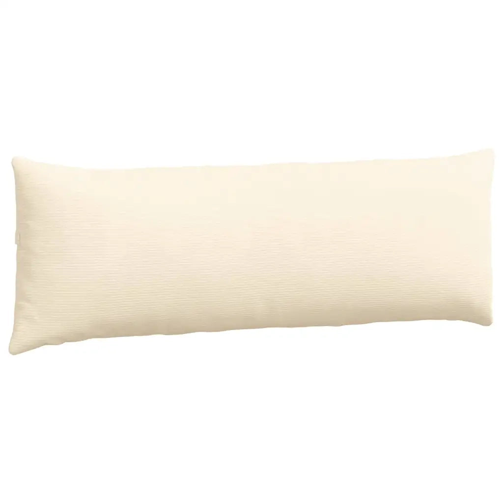 Cuscini da Divano 2 pcs Crema 120 x 40 cm Tessuto in Cords
