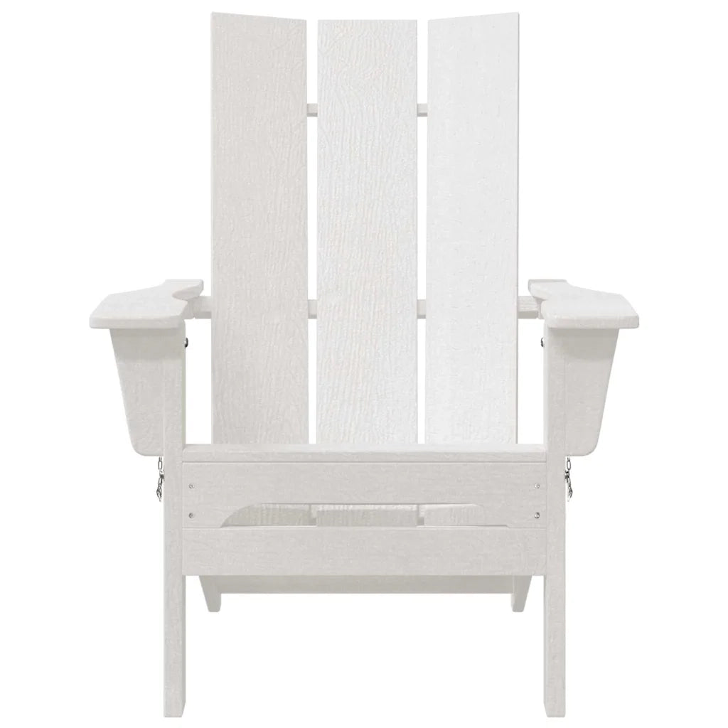 Sedia Adirondack Pieghevole Bianco 80,5 x 74,5 x 92 cm HDPE 42006617