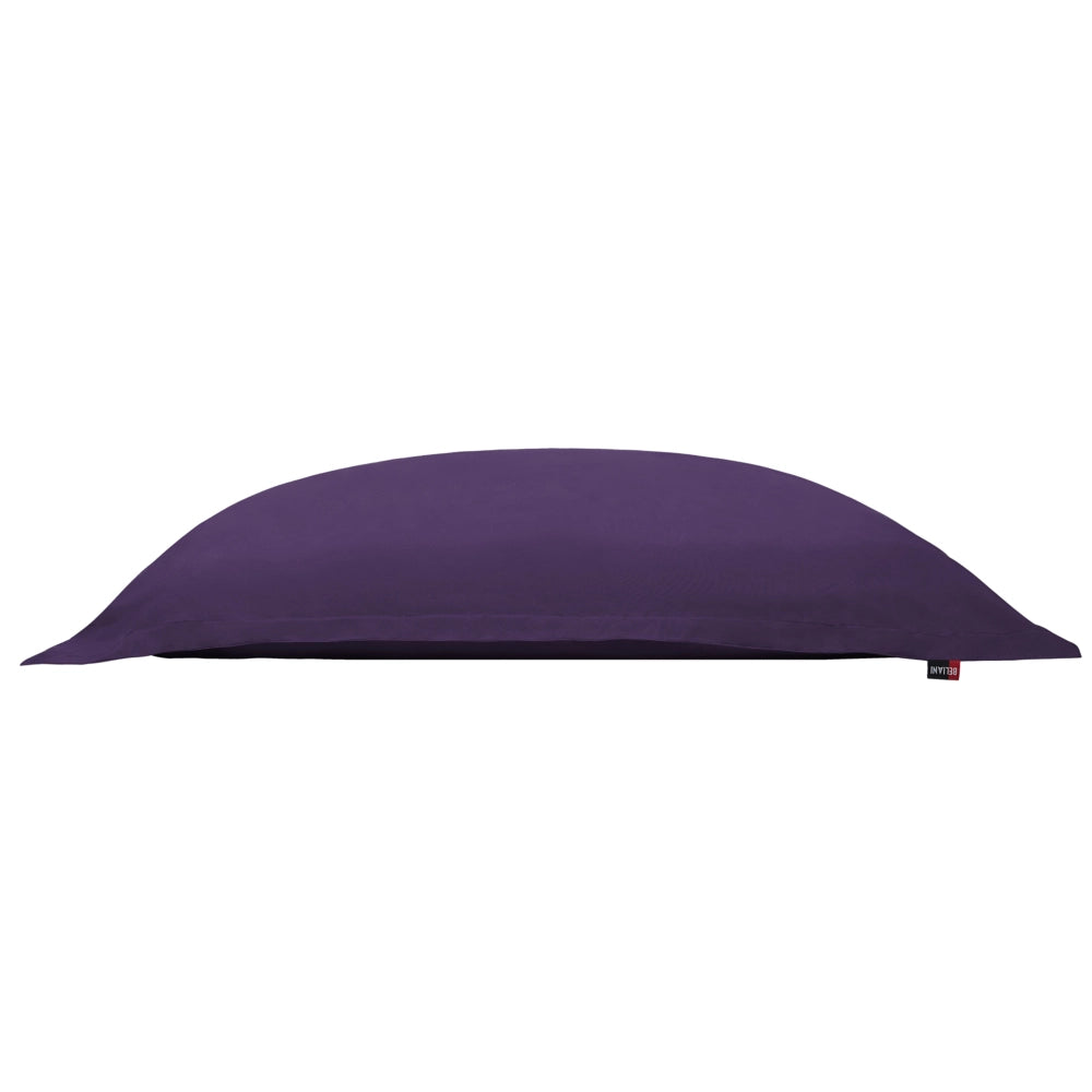 Poltrona Beanbag grande viola per distendersi con zip poltrona sacco gigante