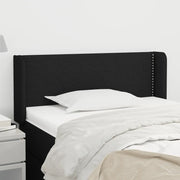 Testiera ad Orecchio-Testata con Orecchie Nera 103x16x78/88 cm in Tessuto 830602
