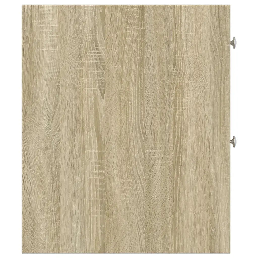Mobiletto da bagno stretto su ruote 21,5 x 50 x 60 cm spazio ottimizzato per riporre oggetti stile classico legno di rovere Sonoma ingegnerizzato 02_0050657
