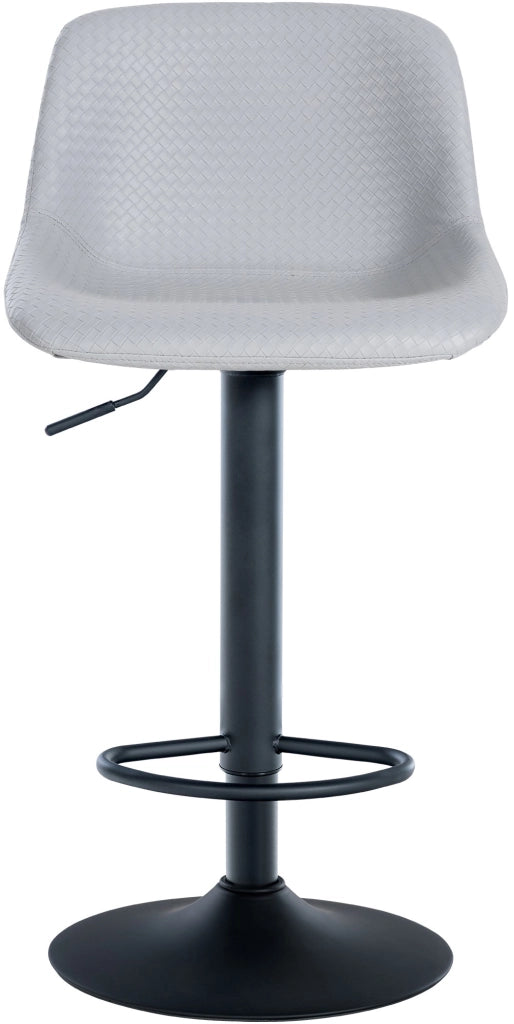 Sgabello da bar 2er Loft grigio,Finta pelle