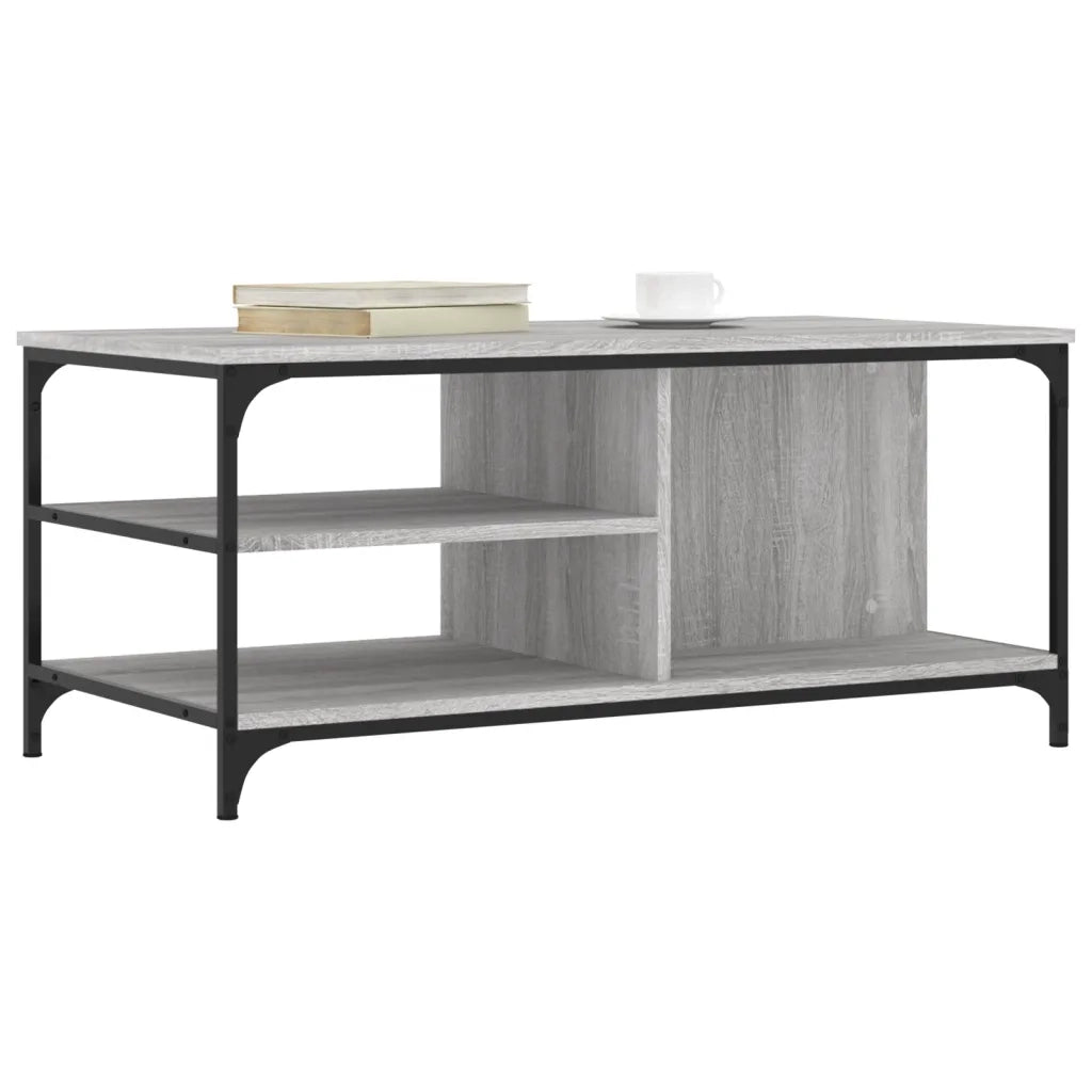 Tavolino da salotto | Tavolino da caff¨¨ | Tavolino da Soggiorno grigio sonoma 100x50x45cm Legno Multistrato