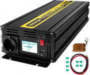 Omvoltore Puro Sinus 2500W, Omvoltore DC 12V a AC 230V e Monitor LCD, Omvoltore Puro Sinus Potenza Massima 5000W, Omvoltore Puro Sinus e Regolazione a Distanza, Omvoltore Automatico Sicuro per la Casa