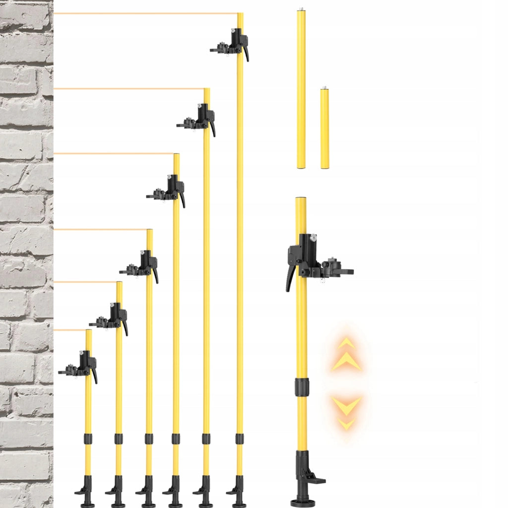 Asta e Stativo per Livella Laser Rosfix – Altezza Regolabile 420cm + 43-120cm | Adattatori 5/8” e 1/4”