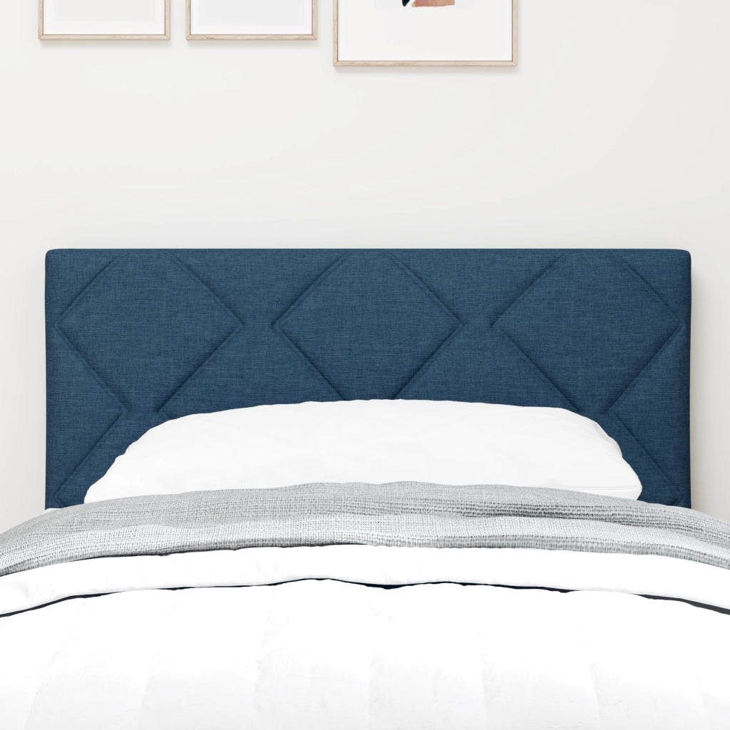 Testata LED  Design a Blocchi di Diamante Blu 80 cm Tessuto